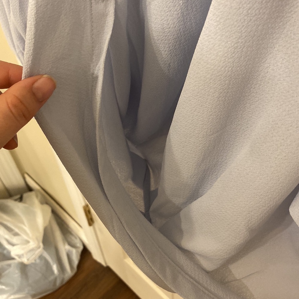 Umgee Collared Button Up Split Neck Surplice Top … - image 5